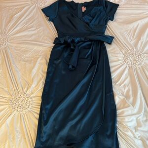 Pinup Couture royal blue satin dress size M